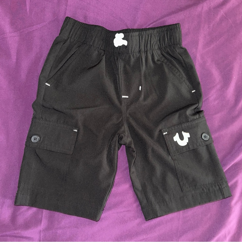 True Religion Kids Pull On Cargo Shorts